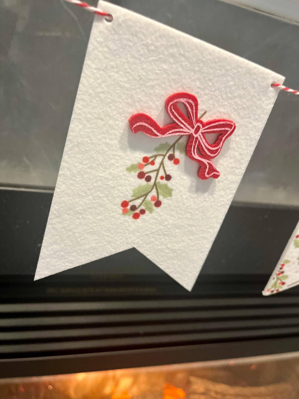 Holly Christmas LED String Lights - Festive Holiday Decor / Holly Lighted Garland / Christmas Garland / Christmas Party Decor/ Holiday Party