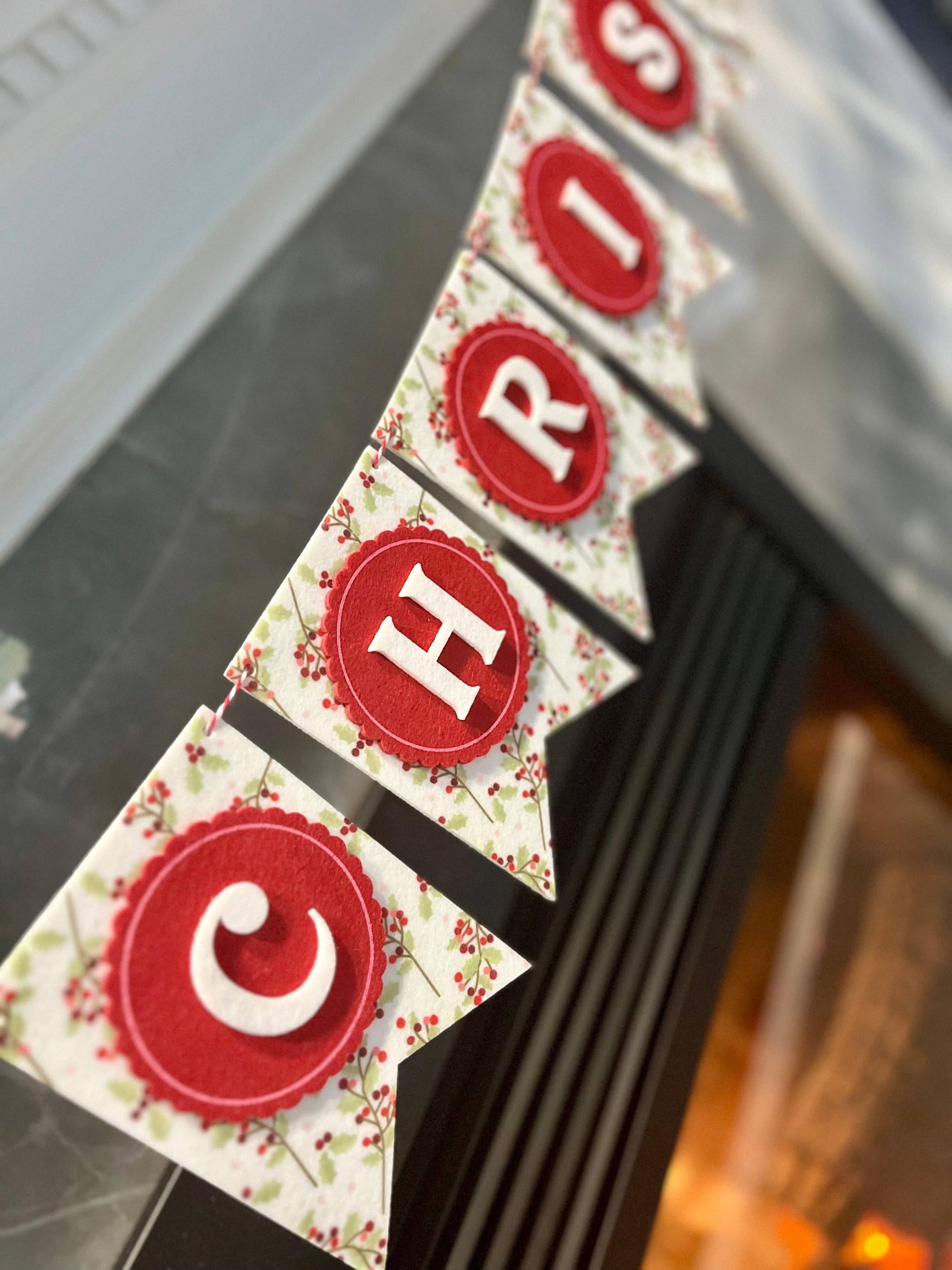 Holly Christmas LED String Lights - Festive Holiday Decor / Holly Lighted Garland / Christmas Garland / Christmas Party Decor/ Holiday Party